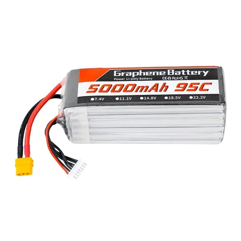 7インチ、9インチ、10インチのFPVレーシングドローン用グ - 6S Lipo Battery 22.2V 5000Mah のレビューと価格