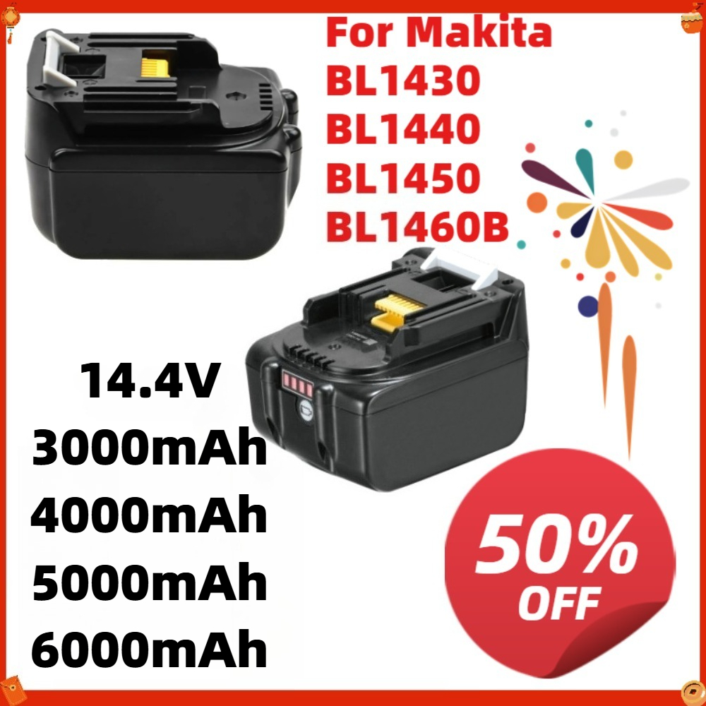 マキタ BL1430 BL1440 BL1450 BL146 - 4S Lipo Battery 14.8V 6000Mah のレビューと価格